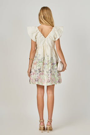 ENDLESS ROSE - Jacquard Bow Mini Dress - DRESSES available at Objectrare