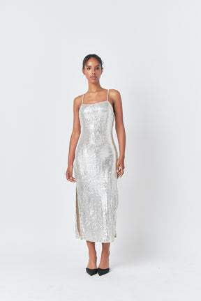 ENDLESS ROSE - Endless rose - Sequin Slip Dress - DRESSES available at Objectrare