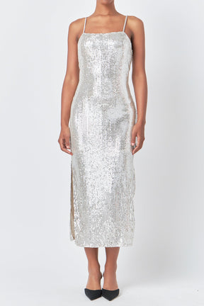 ENDLESS ROSE - Sequin Slip Dress - DRESSES available at Objectrare