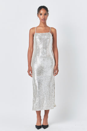 ENDLESS ROSE - Endless rose - Sequin Slip Dress - DRESSES available at Objectrare