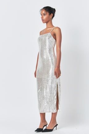 ENDLESS ROSE - Endless rose - Sequin Slip Dress - DRESSES available at Objectrare