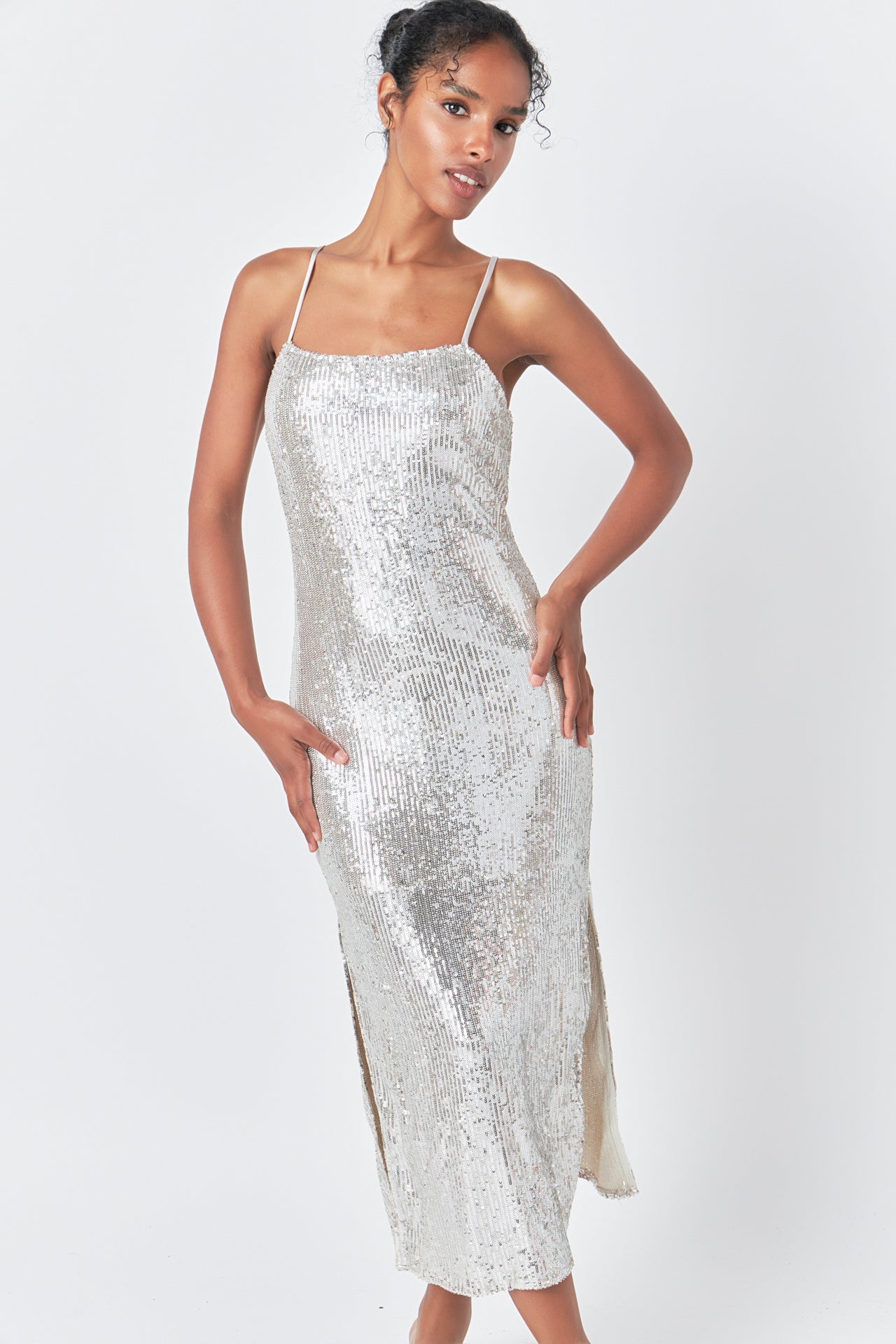 ENDLESS ROSE - Endless rose - Sequin Slip Dress - DRESSES available at Objectrare