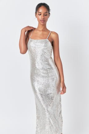 ENDLESS ROSE - Endless rose - Sequin Slip Dress - DRESSES available at Objectrare