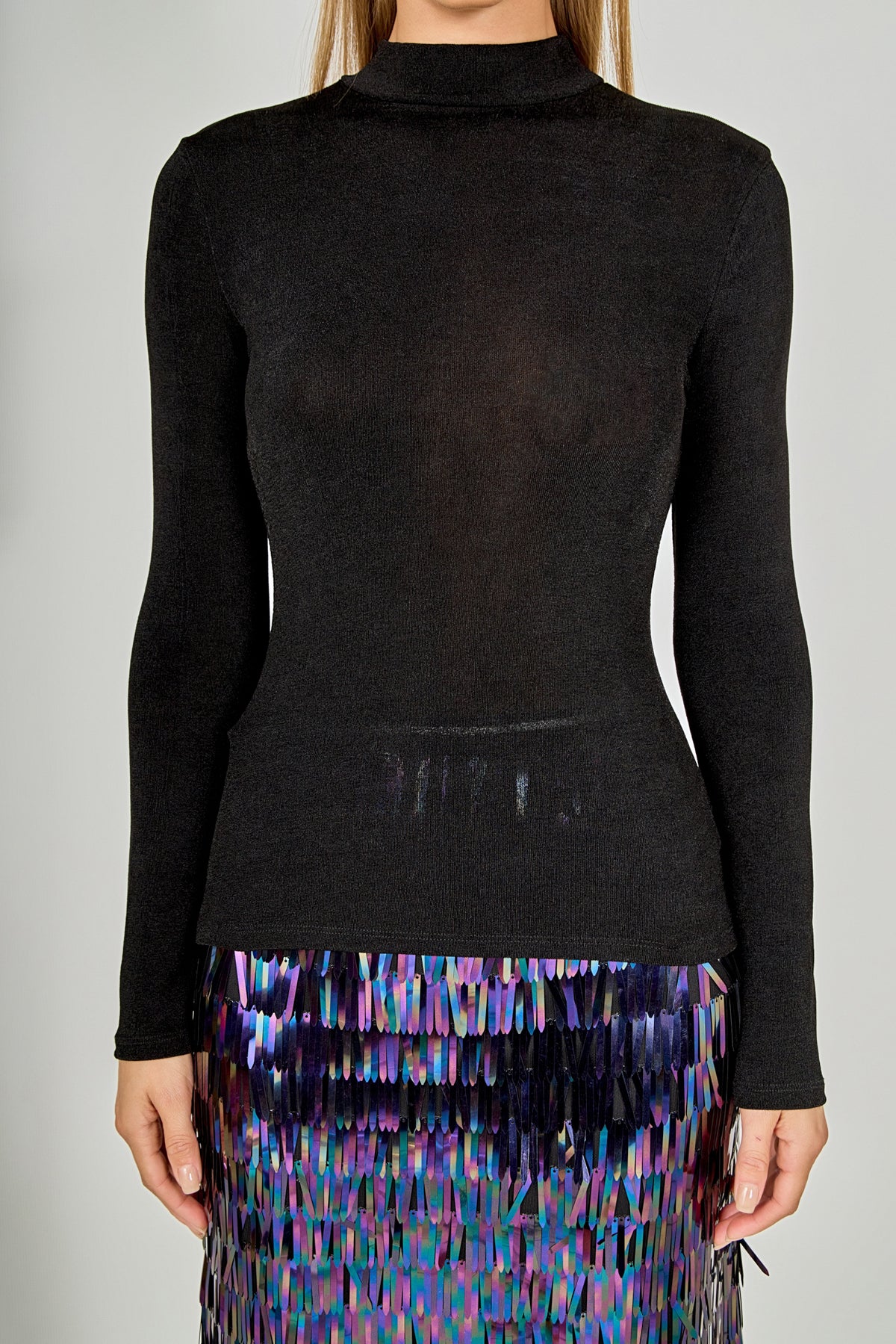 ENDLESS ROSE - Sequin Midi Skirt - SKIRTS available at Objectrare