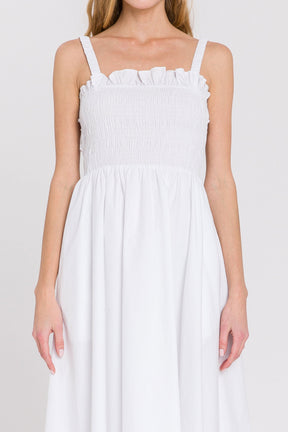 ENGLISH FACTORY - Poplin Flare Dress - DRESSES available at Objectrare