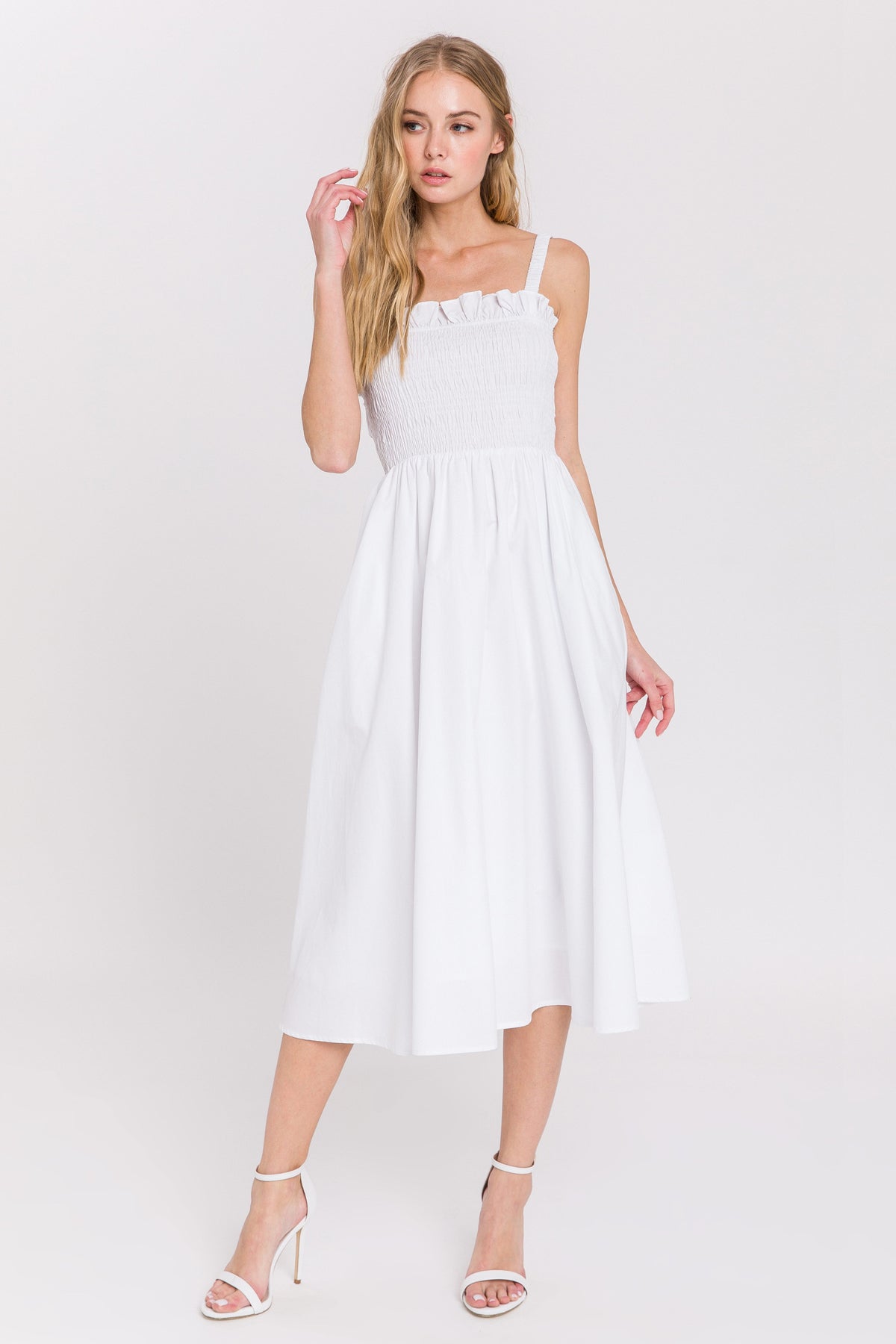 ENGLISH FACTORY - Poplin Flare Dress - DRESSES available at Objectrare