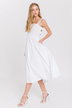 ENGLISH FACTORY - Poplin Flare Dress - DRESSES available at Objectrare