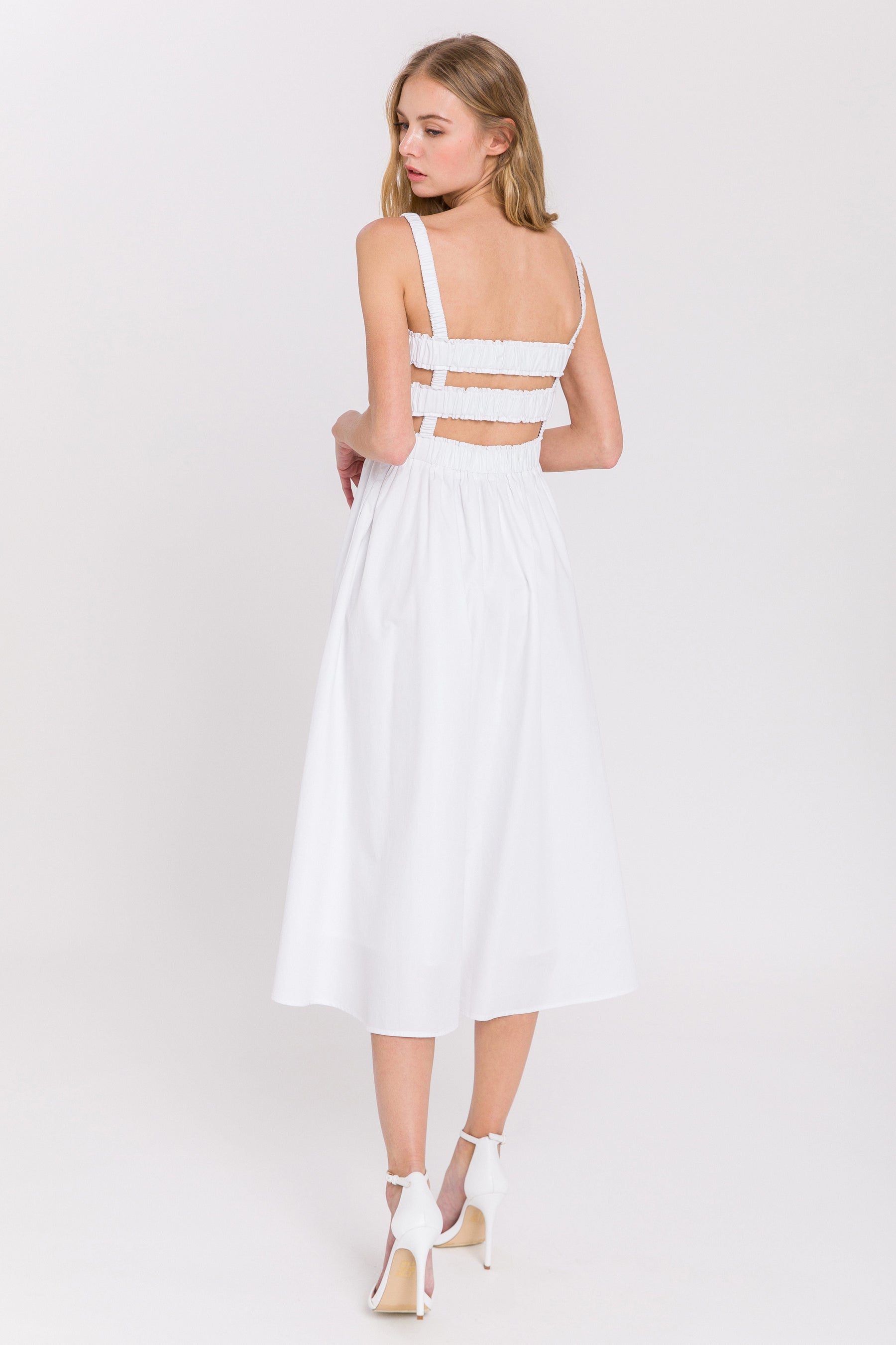 ENGLISH FACTORY - Poplin Flare Dress - DRESSES available at Objectrare