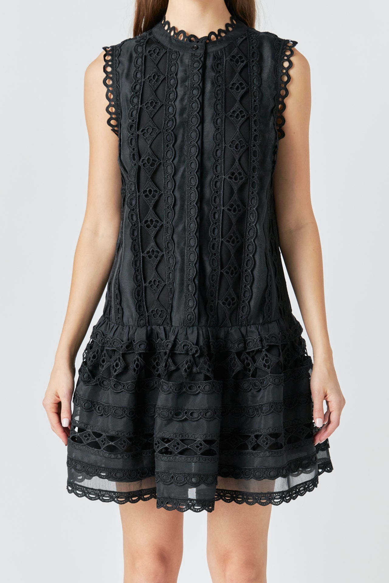 ENDLESS ROSE - Endless Rose - Crochet Mini Dress - DRESSES available at Objectrare