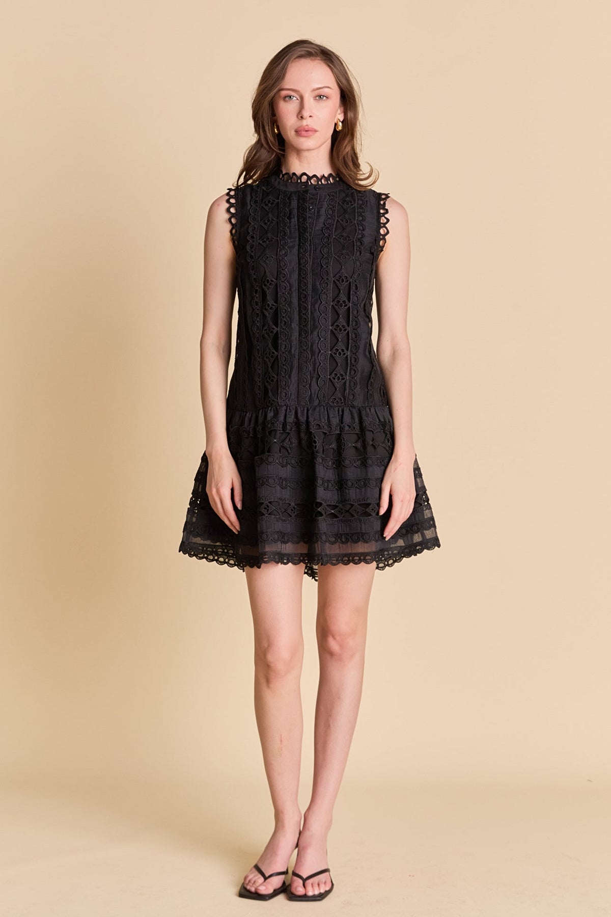 ENDLESS ROSE - Crochet Mini Dress - DRESSES available at Objectrare