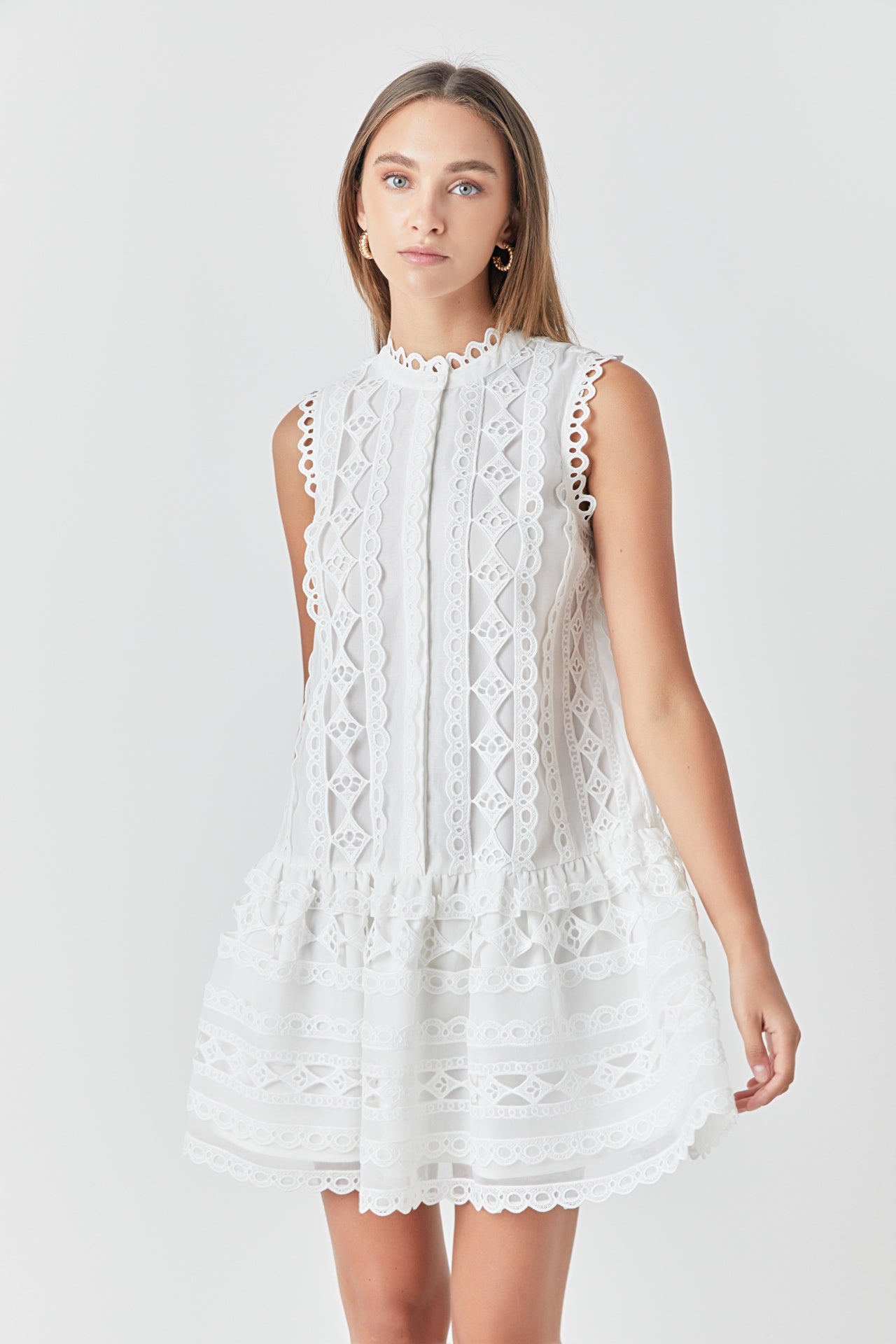 ENDLESS ROSE - Crochet Mini Dress - DRESSES available at Objectrare