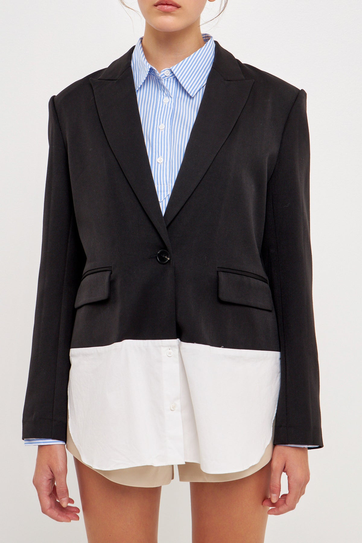 GREY LAB - Back Cut Out Tailored Jacket - JACKETS available at Objectrare