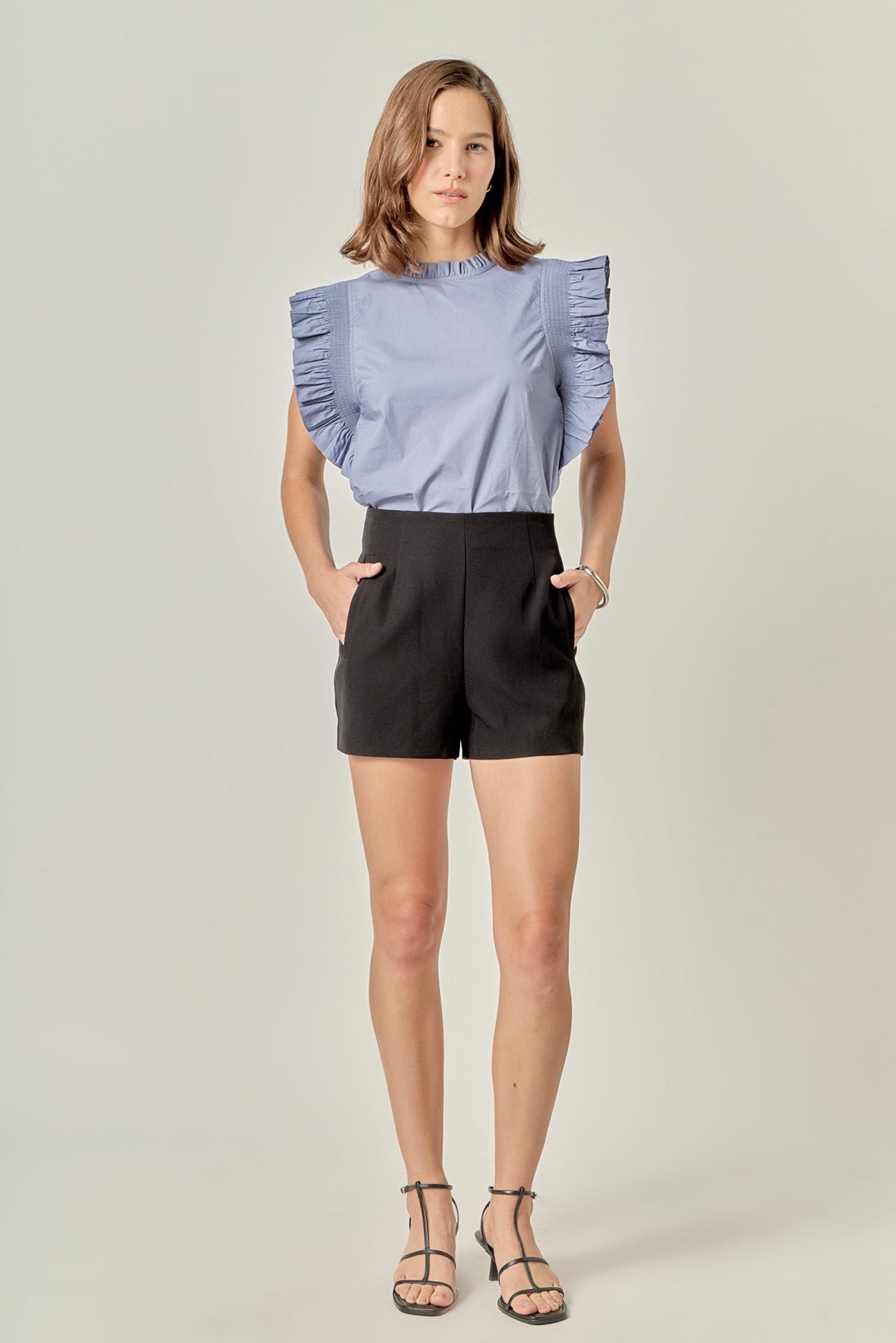 Ruffle Sleeve Top