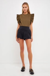 ENGLISH FACTORY - Ruffle Sleeve Top - Final Sale - TOPS available at Objectrare