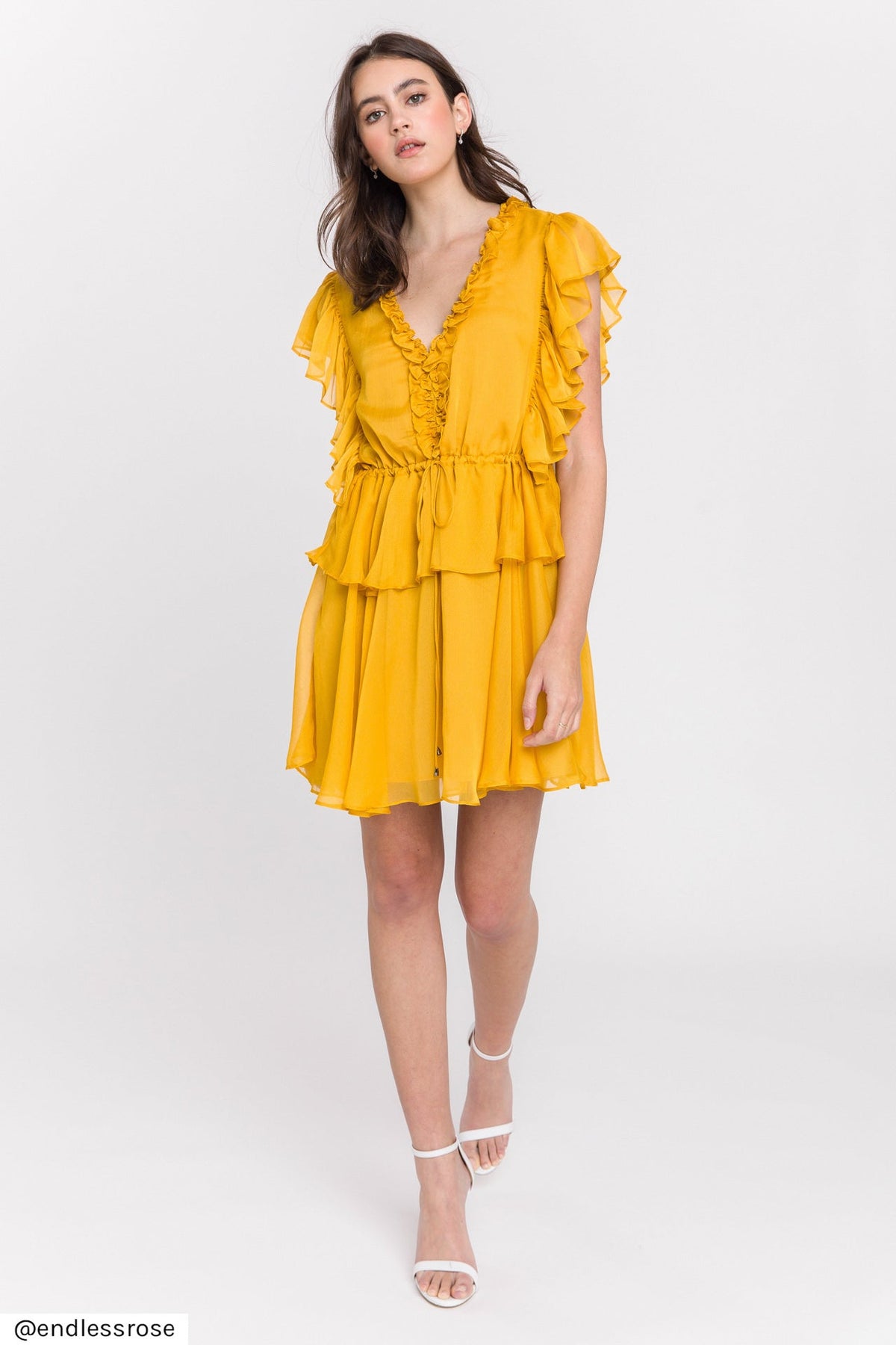 Solid Mini Dress