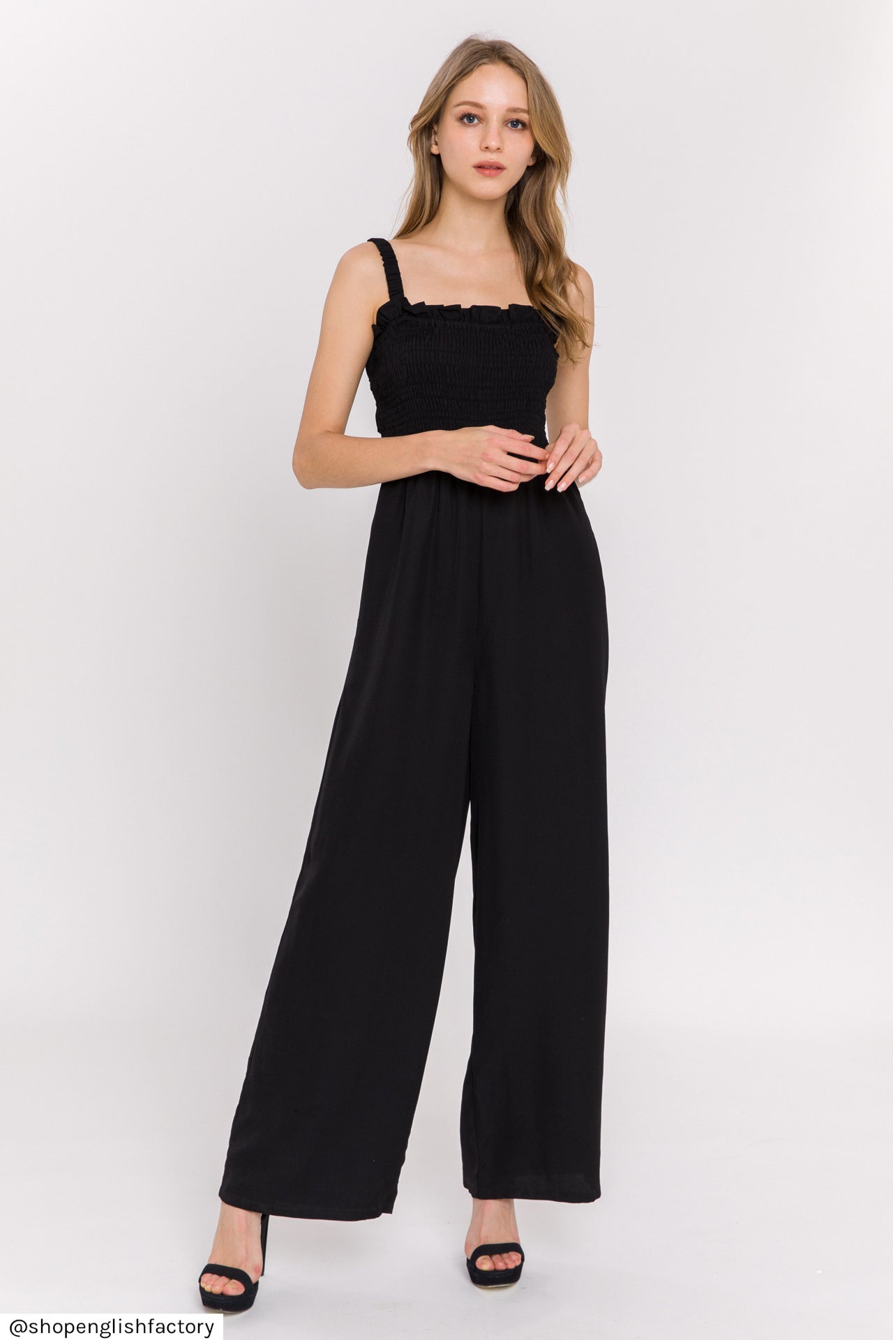 Elastic Strap Detail Jumpsuit