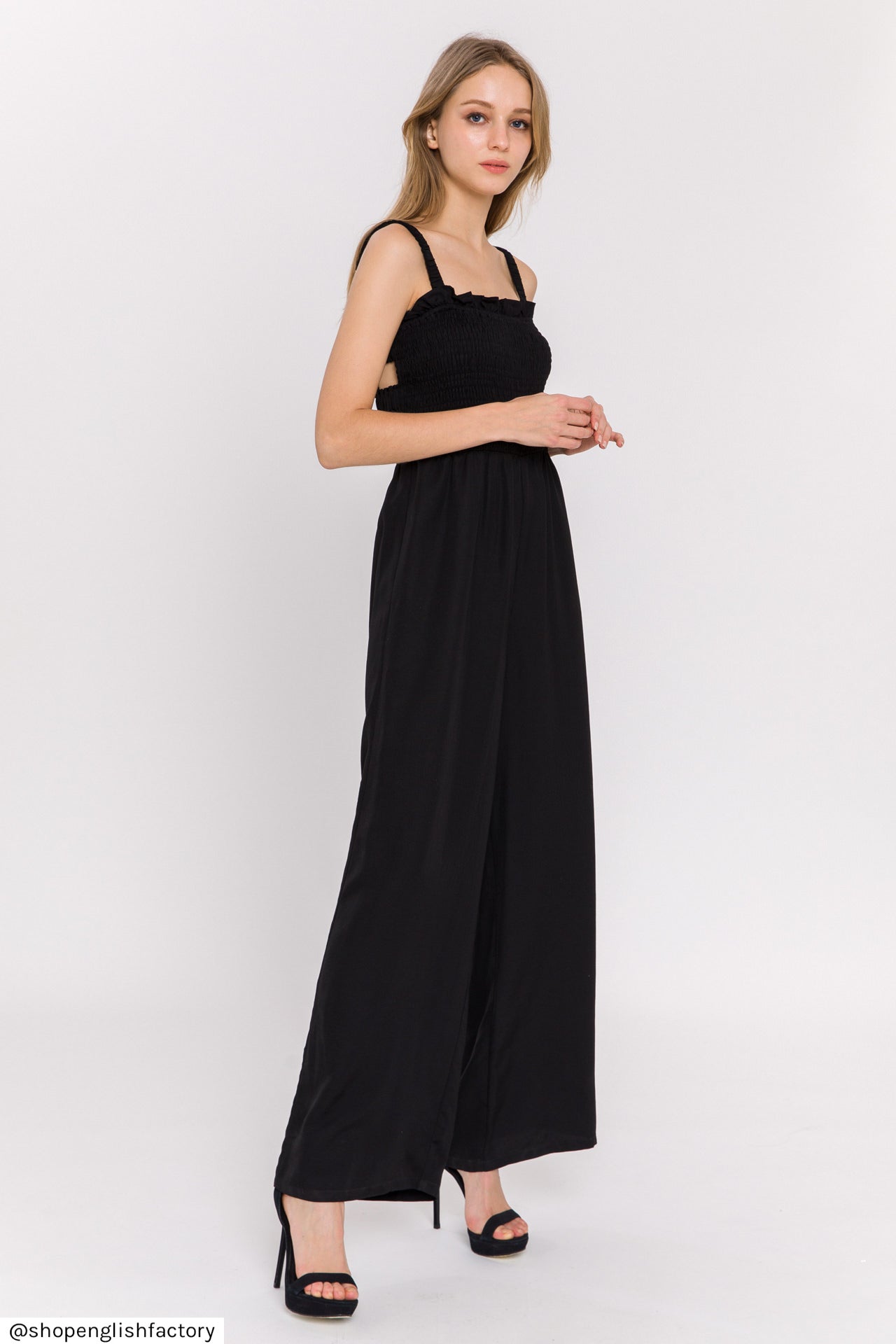Elastic Strap Detail Jumpsuit