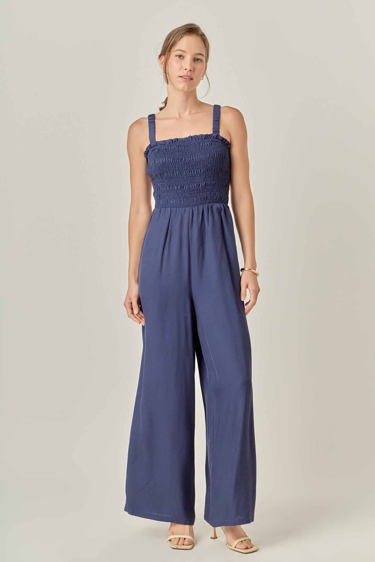 Elastic Strap Detail Jumpsuit