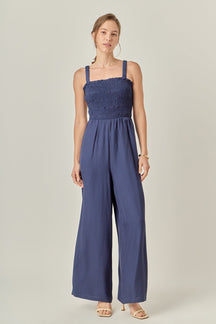 Elastic Strap Detail Jumpsuit