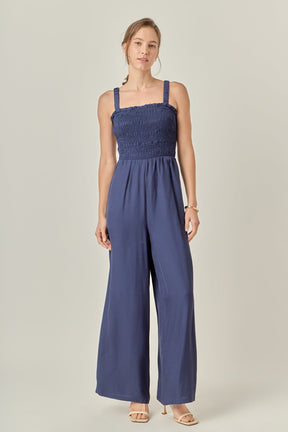 Elastic Strap Detail Jumpsuit