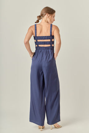 Elastic Strap Detail Jumpsuit