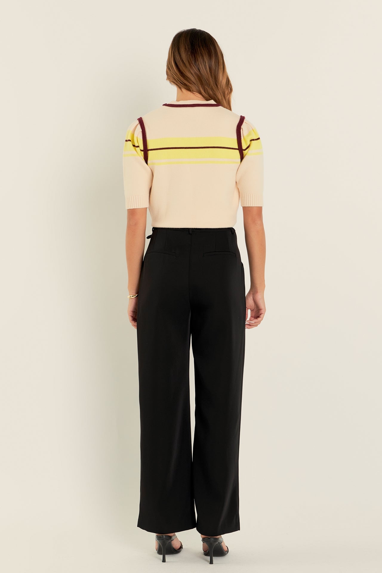 ENGLISH FACTORY - Women Knit Contrast Shirt - TOPS available at Objectrare