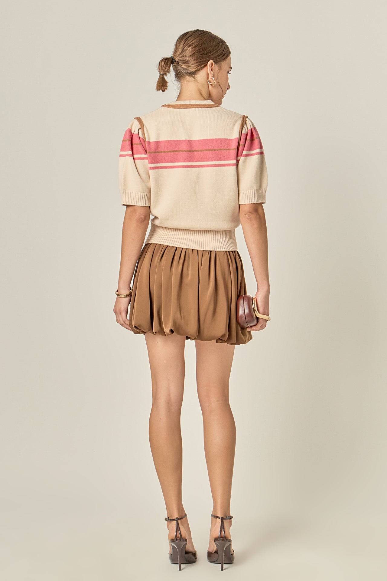 ENGLISH FACTORY - Women Knit Contrast Shirt - TOPS available at Objectrare