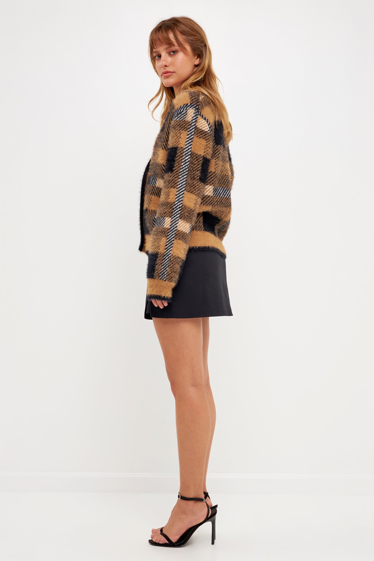 ENGLISH FACTORY - Plaid Cardigan - SWEATERS & KNITS available at Objectrare