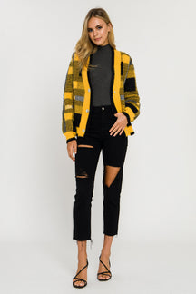 ENGLISH FACTORY - Plaid Cardigan - SWEATERS & KNITS available at Objectrare