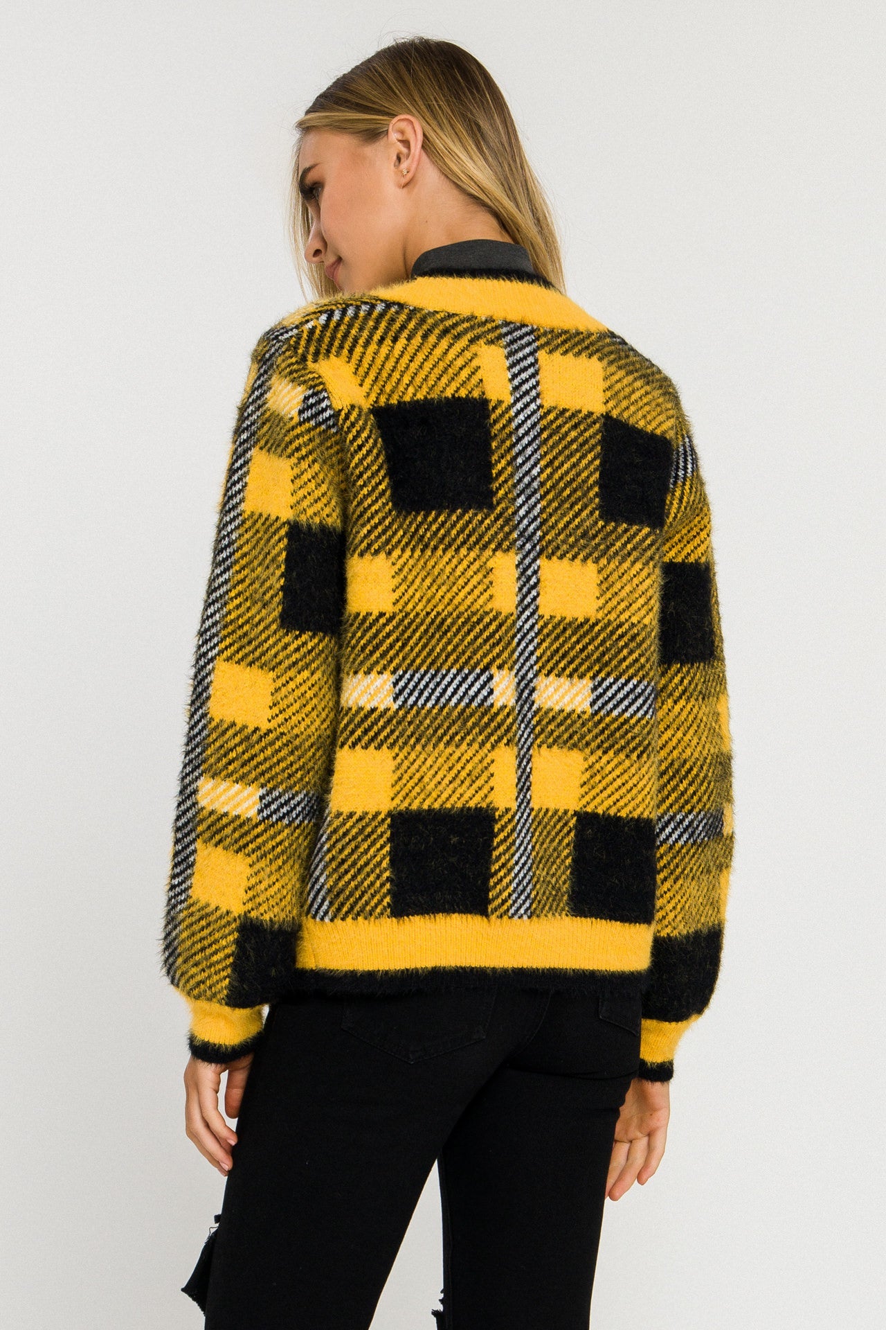 ENGLISH FACTORY - Plaid Cardigan - SWEATERS & KNITS available at Objectrare