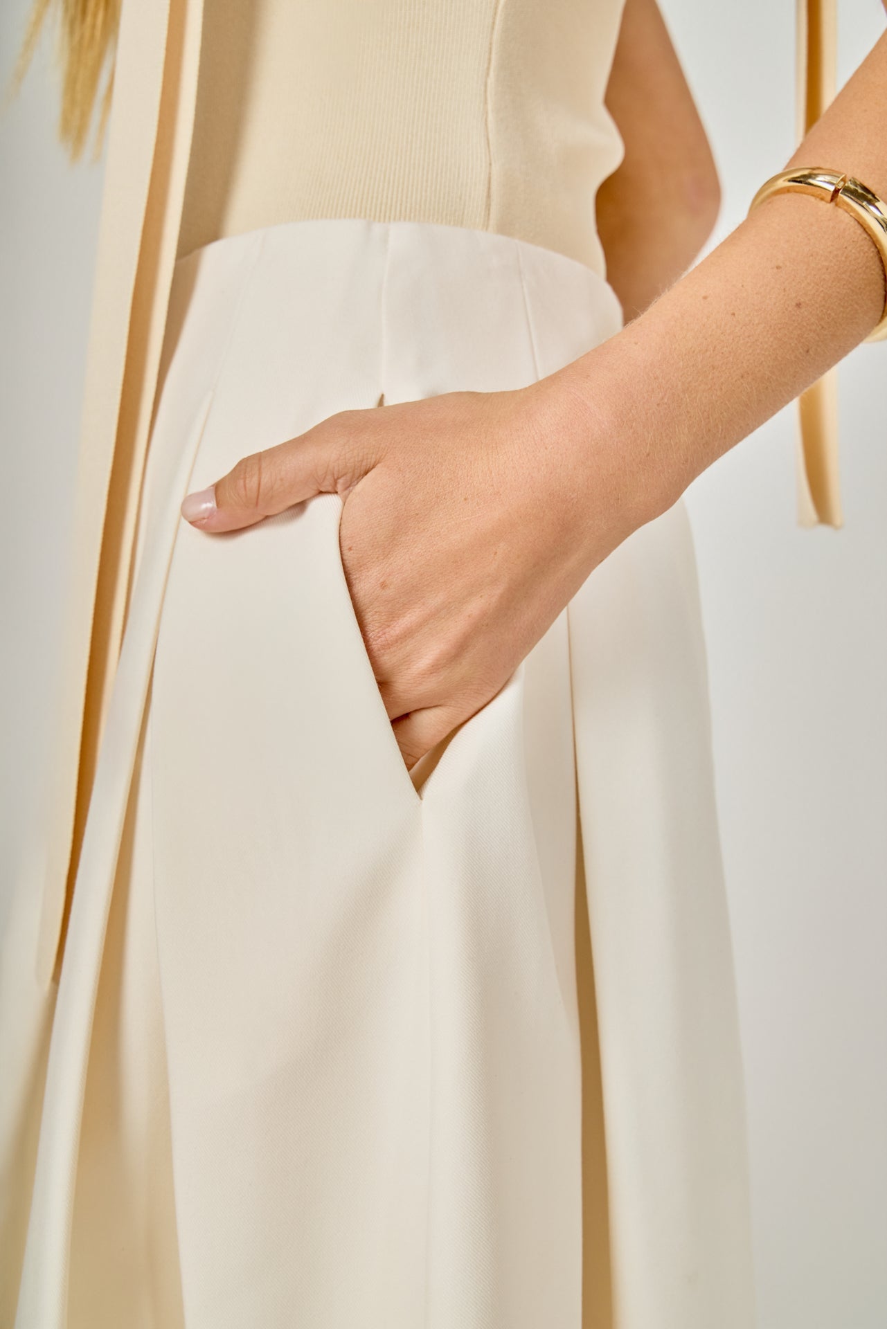 ENDLESS ROSE - Pleated Midi Skirt - SKIRTS available at Objectrare