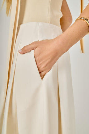 ENDLESS ROSE - Pleated Midi Skirt - SKIRTS available at Objectrare