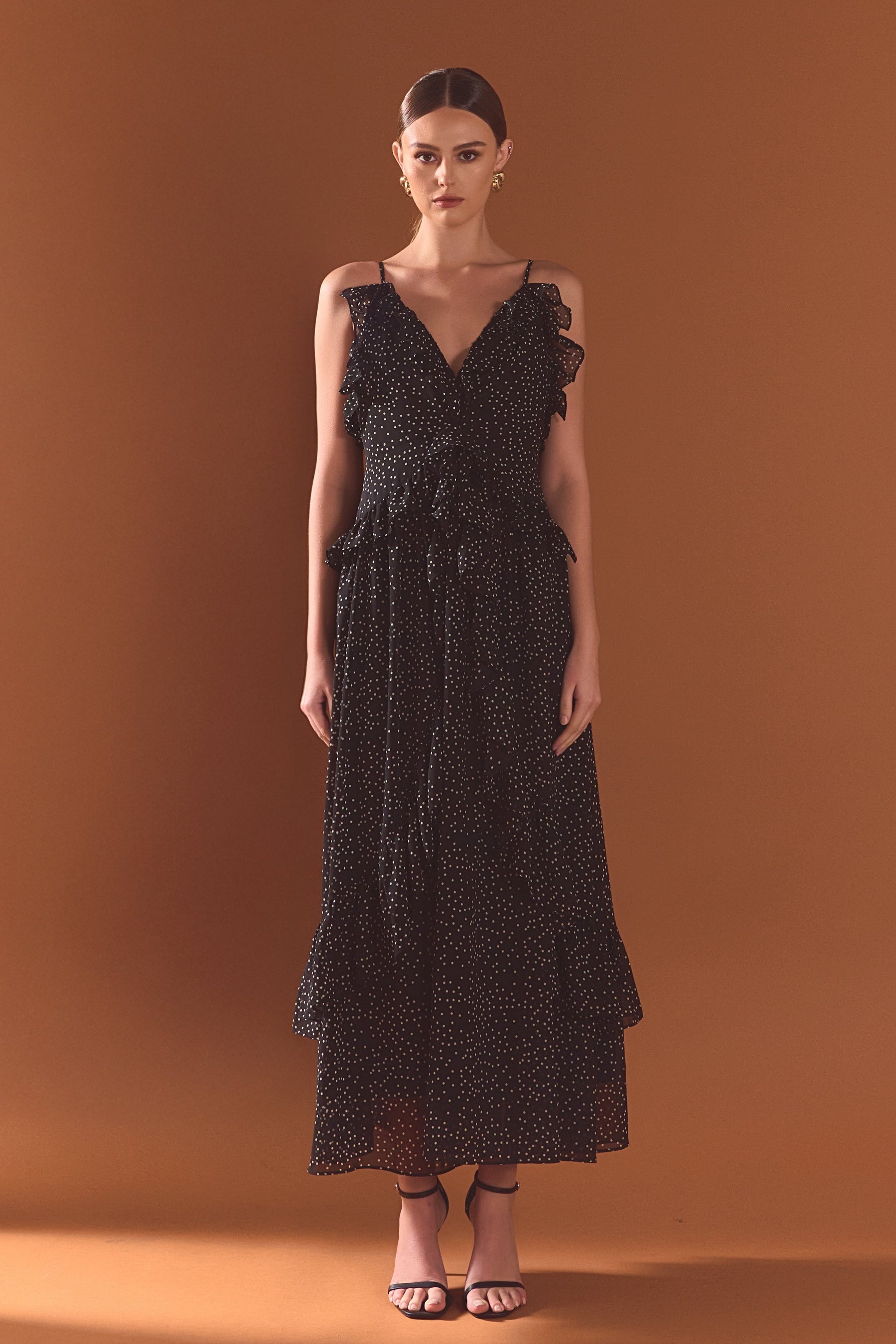 ENDLESS ROSE - Polka Dot Ruffle Dress - DRESSES available at Objectrare