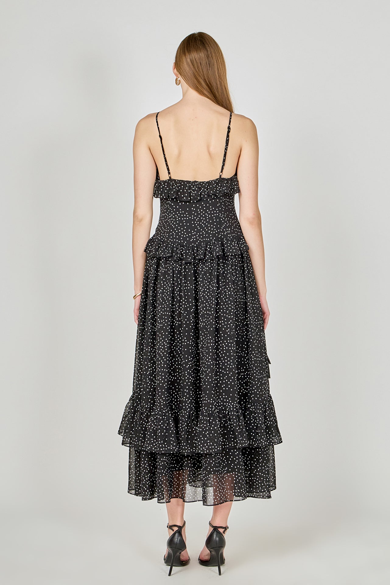 ENDLESS ROSE - Polka Dot Ruffle Dress - DRESSES available at Objectrare