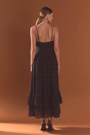 ENDLESS ROSE - Polka Dot Ruffle Dress - DRESSES available at Objectrare