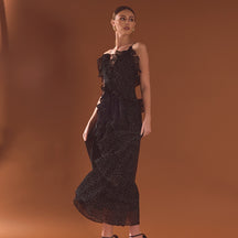 ENDLESS ROSE - Polka Dot Ruffle Dress - DRESSES available at Objectrare