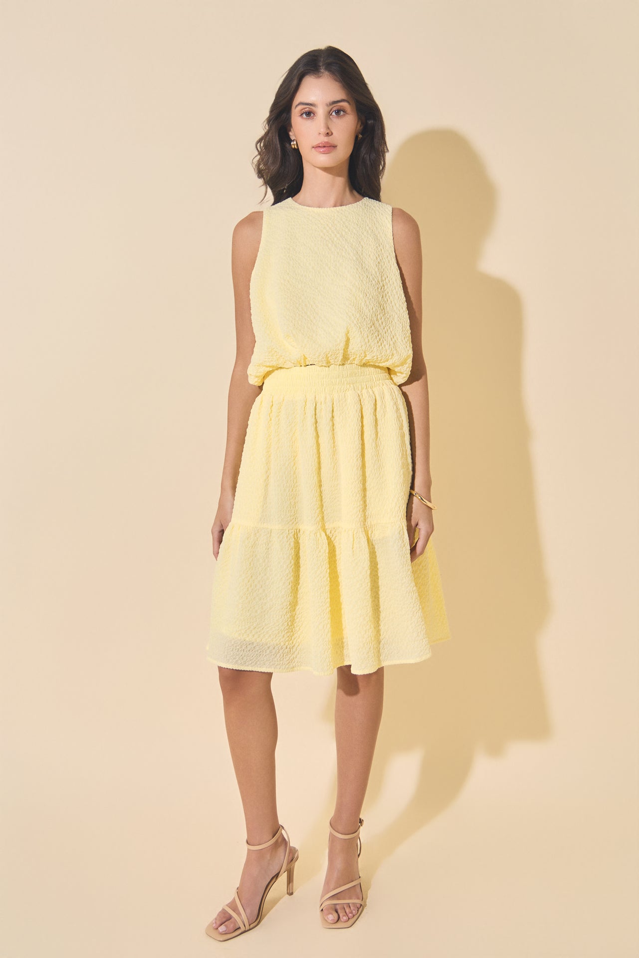 MARSY - Voluminous Cropped Tank Top - TOPS available at Objectrare