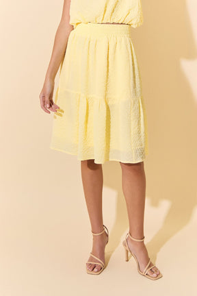 MARSY - Tiered Midi Skirt - SKIRTS available at Objectrare