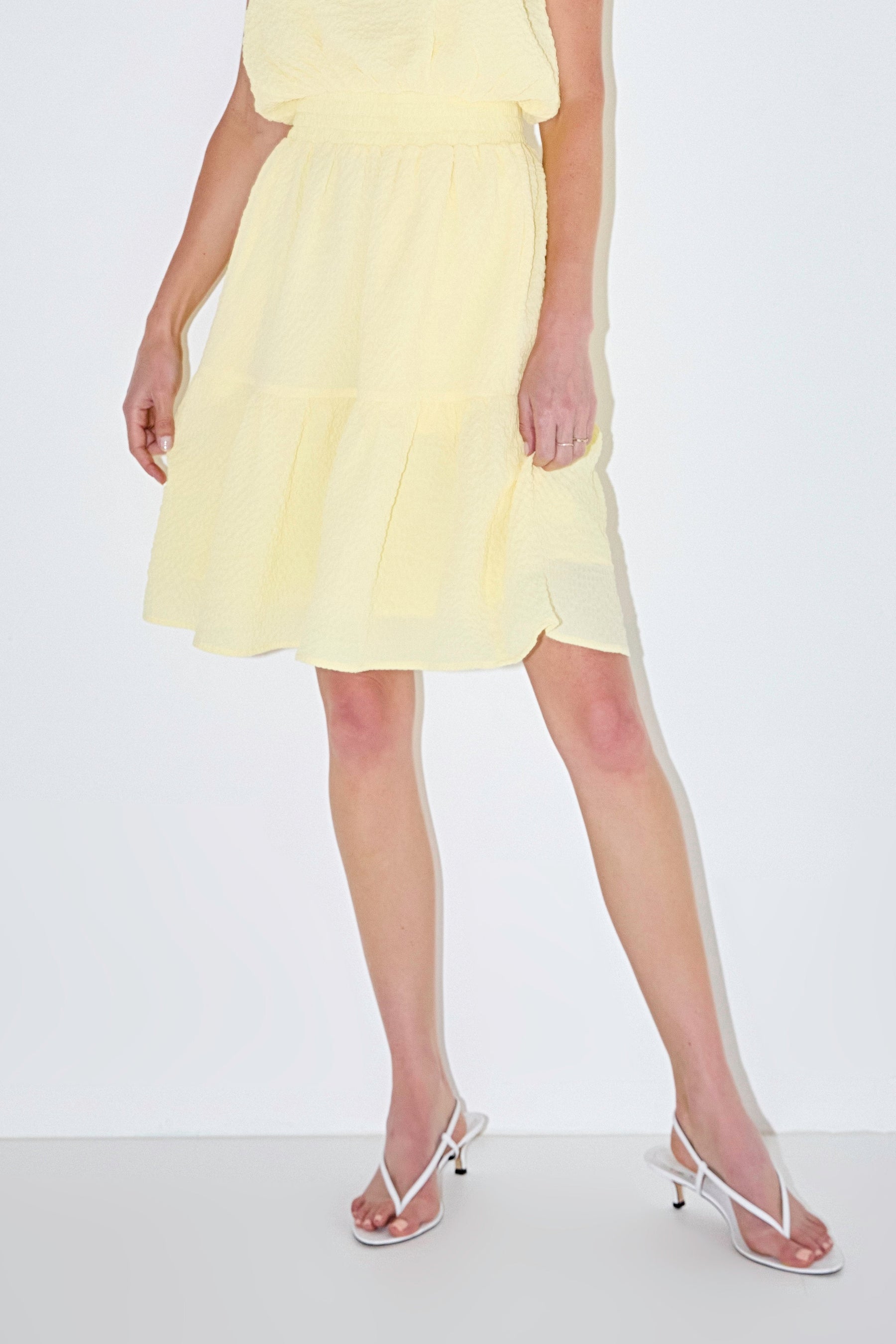 MARSY - Tiered Midi Skirt - SKIRTS available at Objectrare