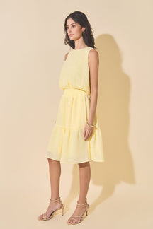 MARSY - Tiered Midi Skirt - SKIRTS available at Objectrare