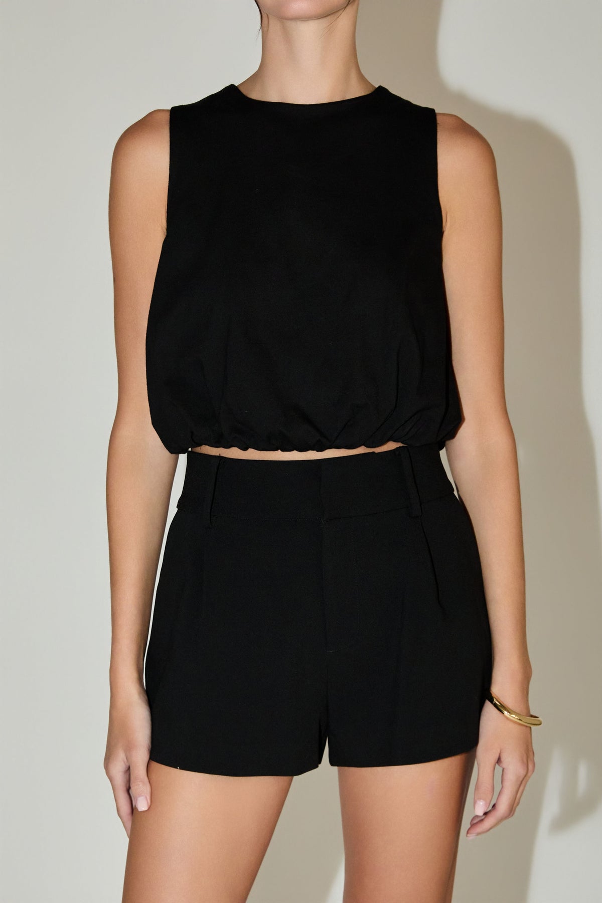 High Low Cropped Tank Top