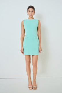 MARSY - Braided Knit Sleeveless Dress - DRESSES available at Objectrare