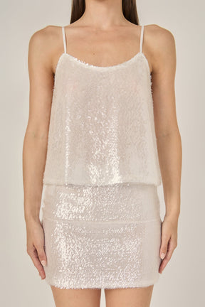 Sequin Embellished Cami Top