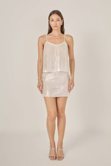 Sequin Embellished Cami Top