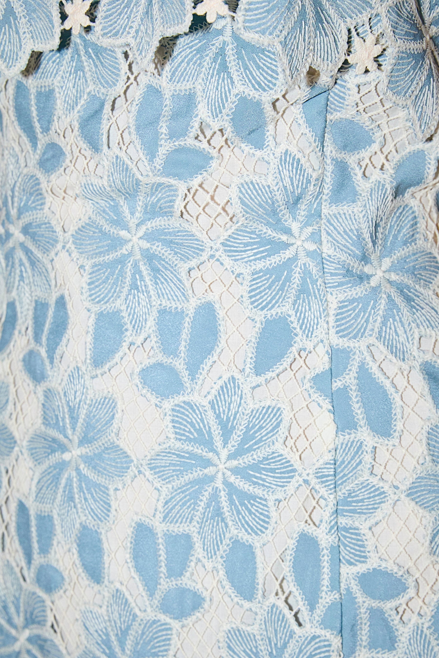 MARSY - Bust Panel Embroidered Mini Dress - DRESSES available at Objectrare