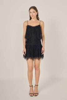 Lace Cami with Ruffle