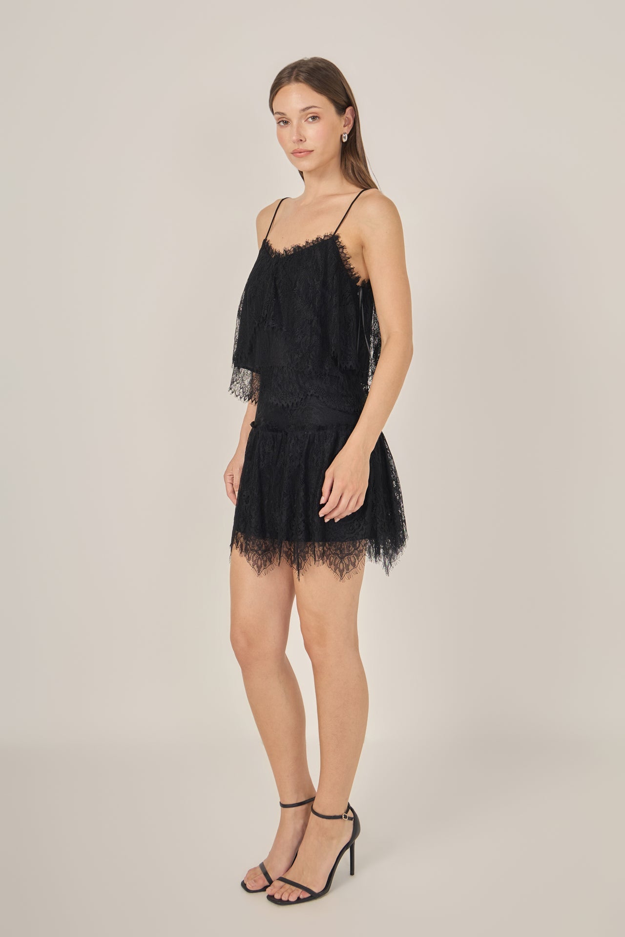 Lace Cami with Ruffle