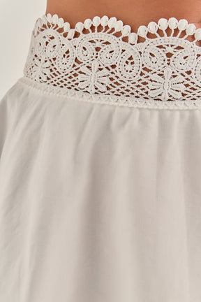 Lace Trim Halter Top
