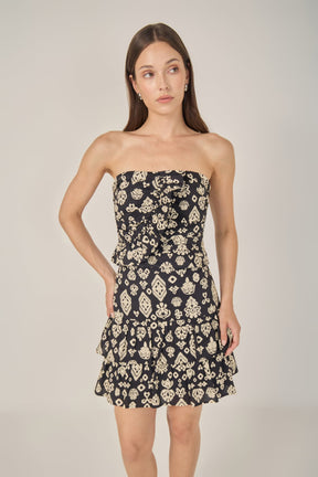 Strapless Ruffle Top