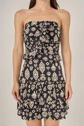 Strapless Ruffle Top